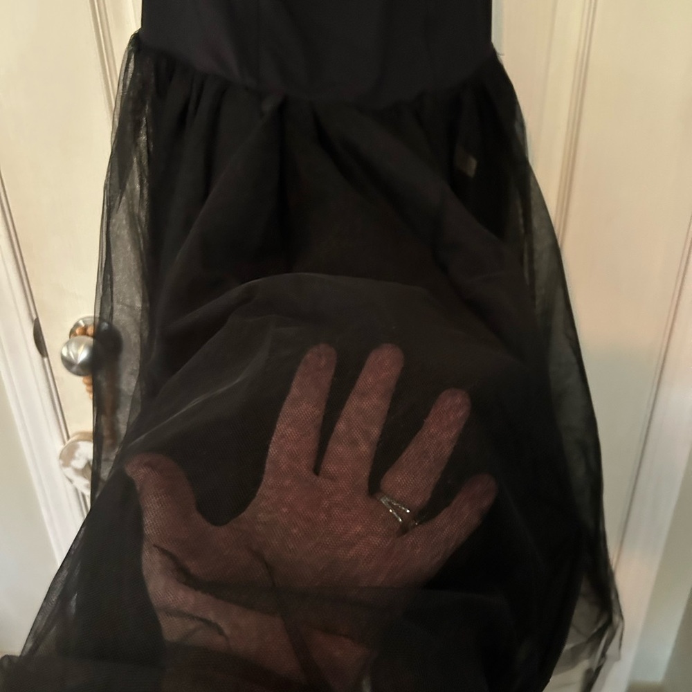 🎉 Host Pick 🎉 Free People Let’s Talk Tutu Black Slip Dress - Picture 8 of 11